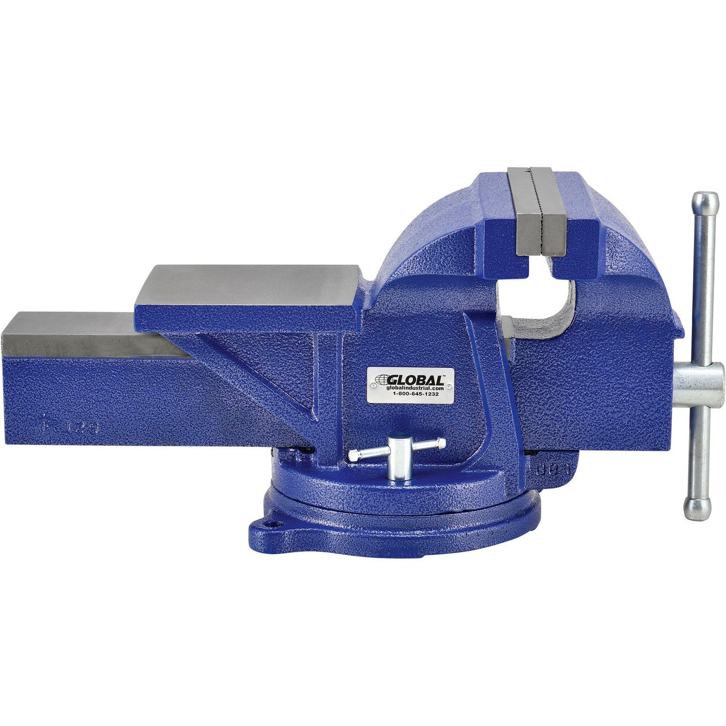 Global Industrial 8" Jaw Width General Purpose Bench Vise W/ Swivel Base (WB535657)