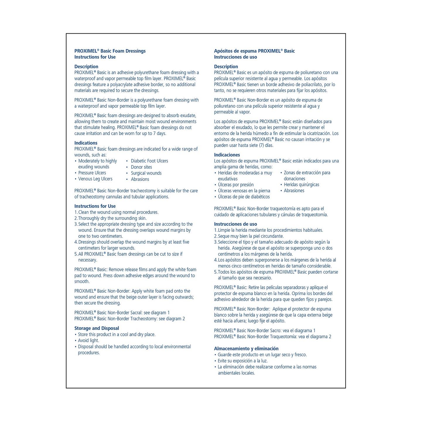 Proximel® Basic Foam Dressing 4 X 4 Inch With Border Waterproof Film Backing Acrylic Adhesive Square Sterile (1244252_CS)