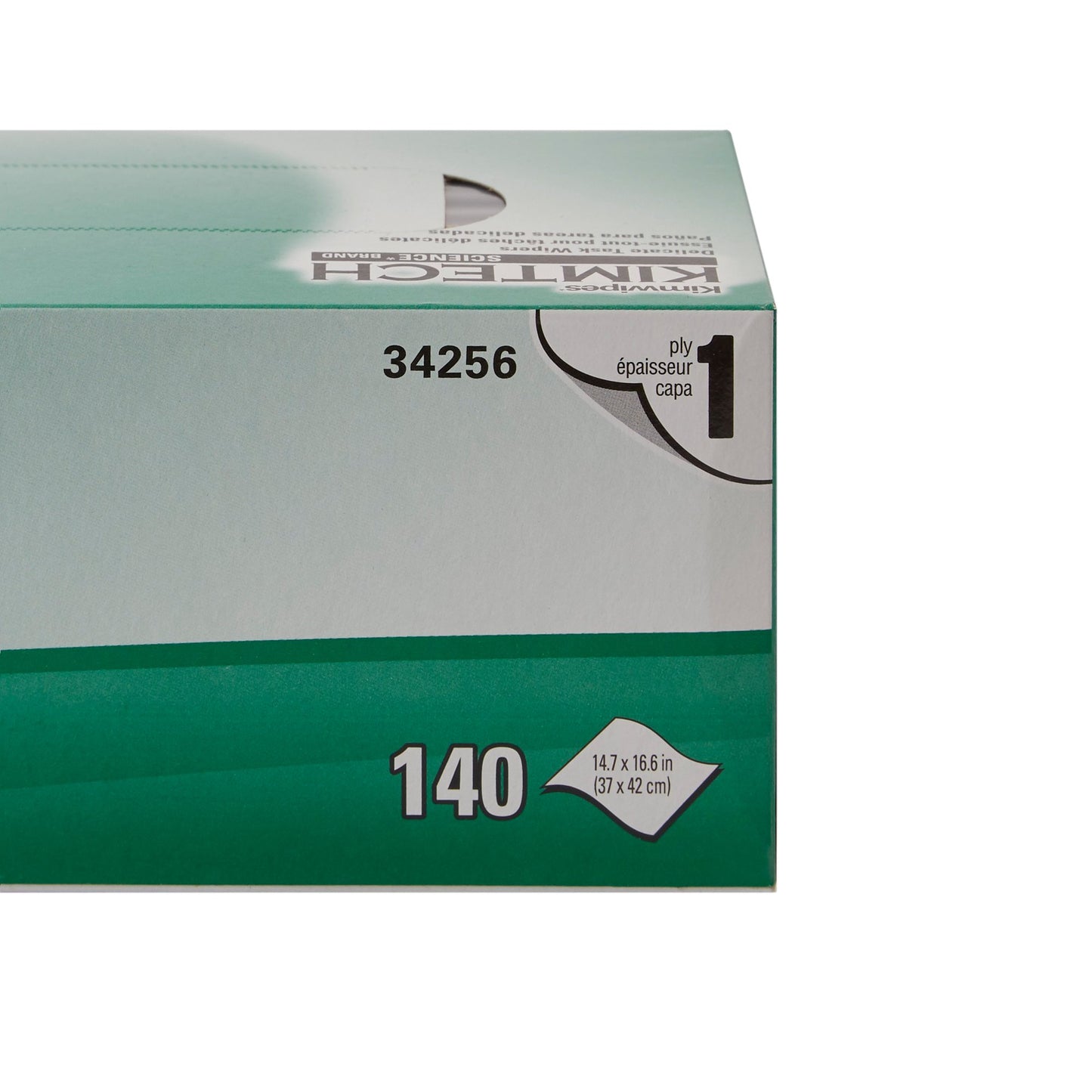 Kimtech Science Kimwipes Delicate Task Wipe Light Duty 140 Count Box 14-7/10 X 16-3/5 Inch NonSterile Disposable (724834_CS)