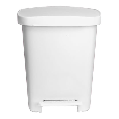 McKesson Trash Can 32 Quart / 8 gal. White Plastic Rectangular (1223706_EA)