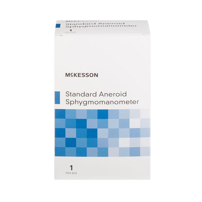 McKesson Brand Aneroid Sphygmomanometer Unit Large Adult Cuff Nylon Cuff 34 - 50 cm Pocket Aneroid (803198_BX)