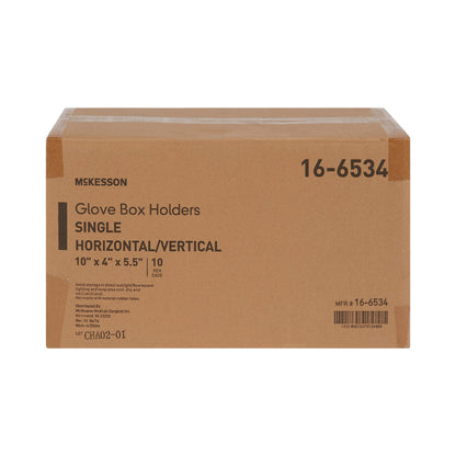 McKesson Glove Box Holder Horizontal or Vertical Mounted 1-Box Capacity Clear 4 X 5-1/2 X 10 Inch Plastic (464711_CS)