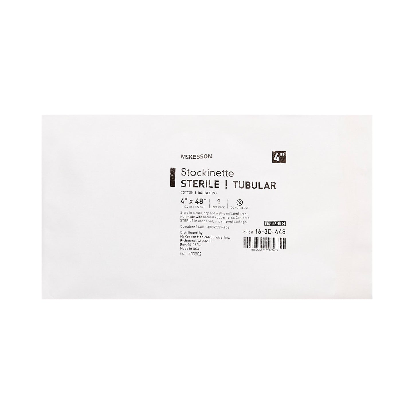 McKesson Surgical Stockinette Tubular 4 X 48 Inch Sterile (460831_EA)