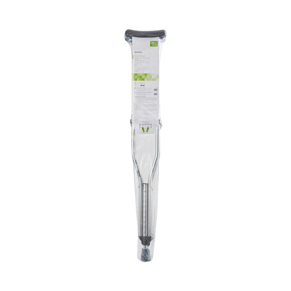 McKesson Underarm Crutches Adult 5 Foot 2 Inch to 5 Foot 10 Inch User Height Aluminum Frame 350 lbs. Weight Capacity (1065230_CS)