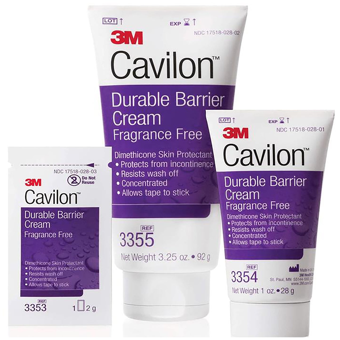3M™ Cavilon™ Skin Protectant 3.25 oz. Tube Unscented Cream CHG Compatible (806588_CS)