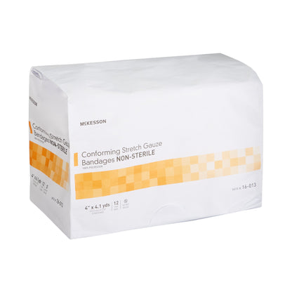 McKesson Conforming Bandage 4 Inch X 4-1/10 Yard NonSterile 12 per Pack (993034_BG)
