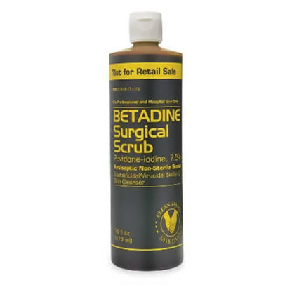 Betadine® Surgical Scrub Solution 4 oz. Bottle 7.5% Strength Povidone-Iodine NonSterile (1257423_EA)