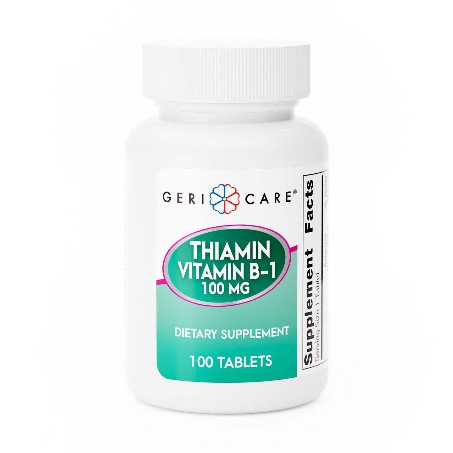 Geri-Care® Vitamin Supplement Vitamin B1 100 mg Strength Tablet 100 per Bottle (774606_CS)
