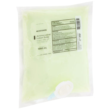 McKesson Antimicrobial Soap Lotion 1,000 mL Dispenser Refill Bag Herbal Scent (468273_CS)