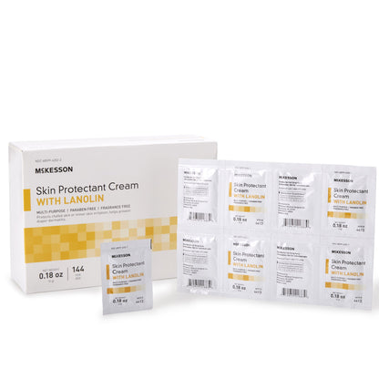 Mckesson Skin Protectant 5 Gram Individual Packet Unscented Cream (864707_CS)