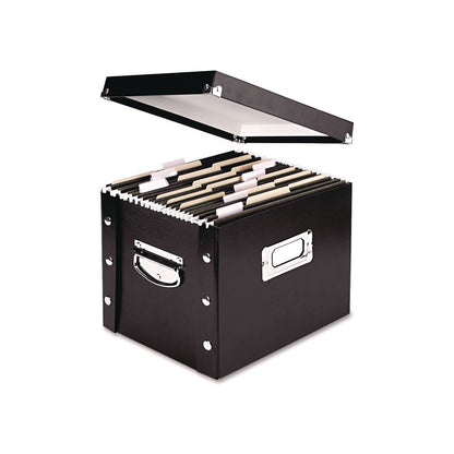 Snap-N-Store® File Box, Letter Files, 11.75" x 9.75" x 9.5", Black (IDESNS01533)