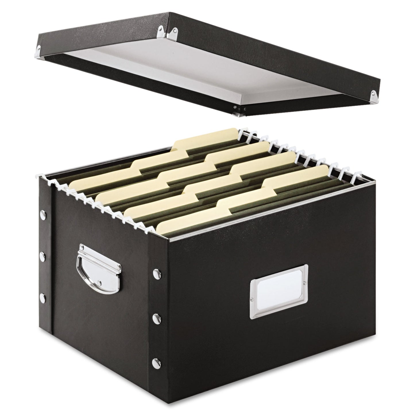 Snap-N-Store® File Box, Letter/Legal Files, 16.25" x 9.75" x 13.25", Black (IDESNS01536)