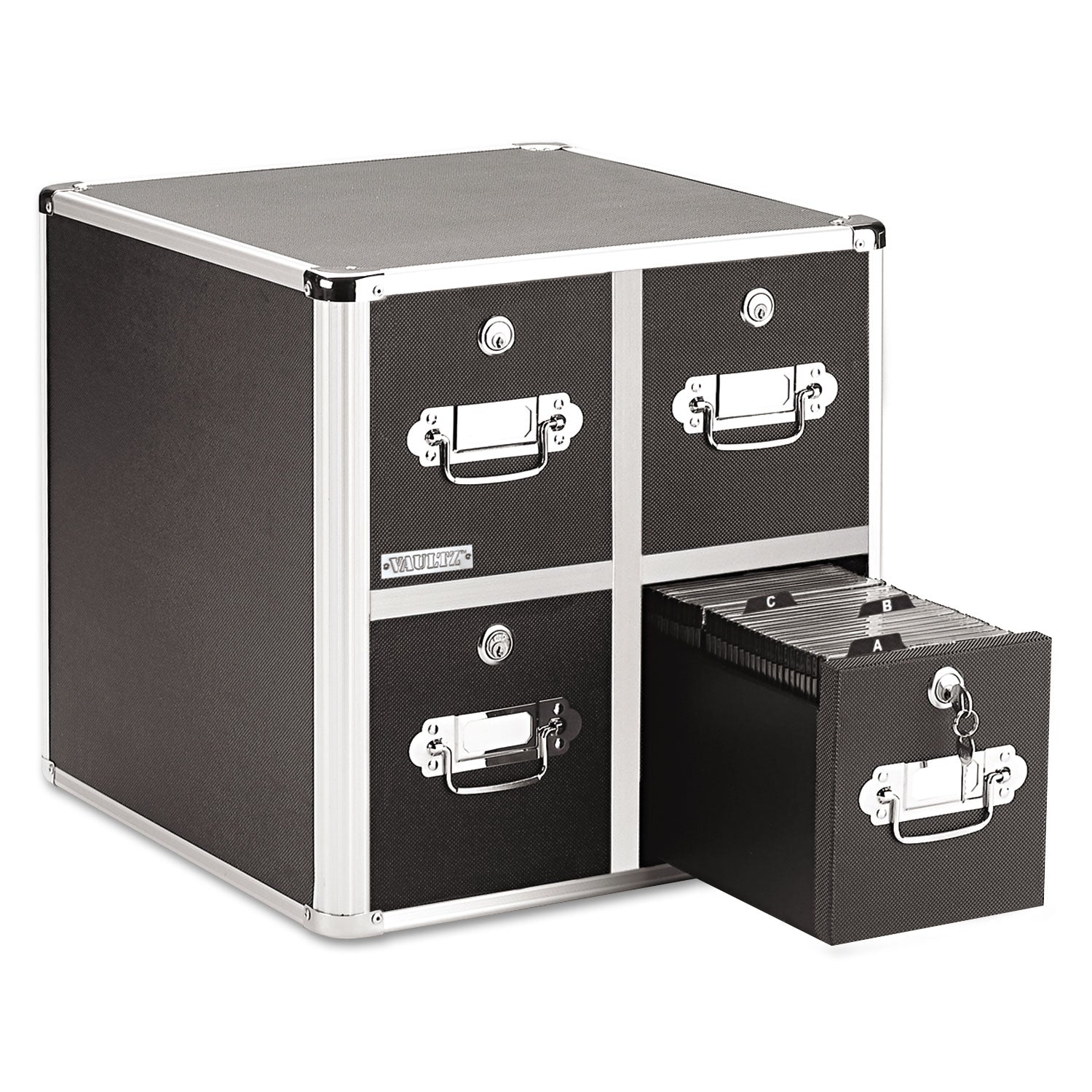 vaultz-r-four-drawer-cd-file-cabinet-holds-660-folders-or-240-slim-120-standard-cases-black-idevz01049_1