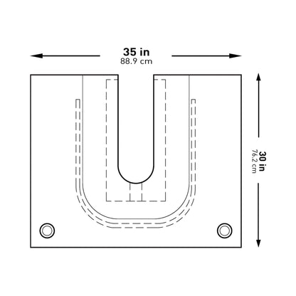 McKesson Orthopedic Drape U-Drape with Pouch 35 W X 30 L Inch Sterile (1101294_CS)