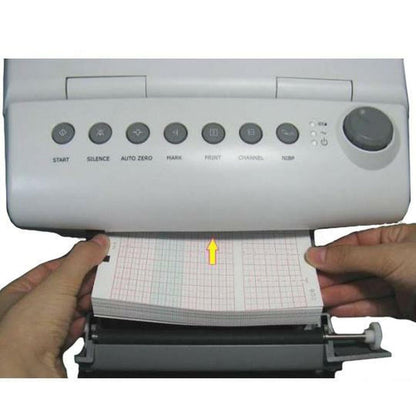 Edan® Recording Chart Paper Roll Red Grid (1051250_BX)