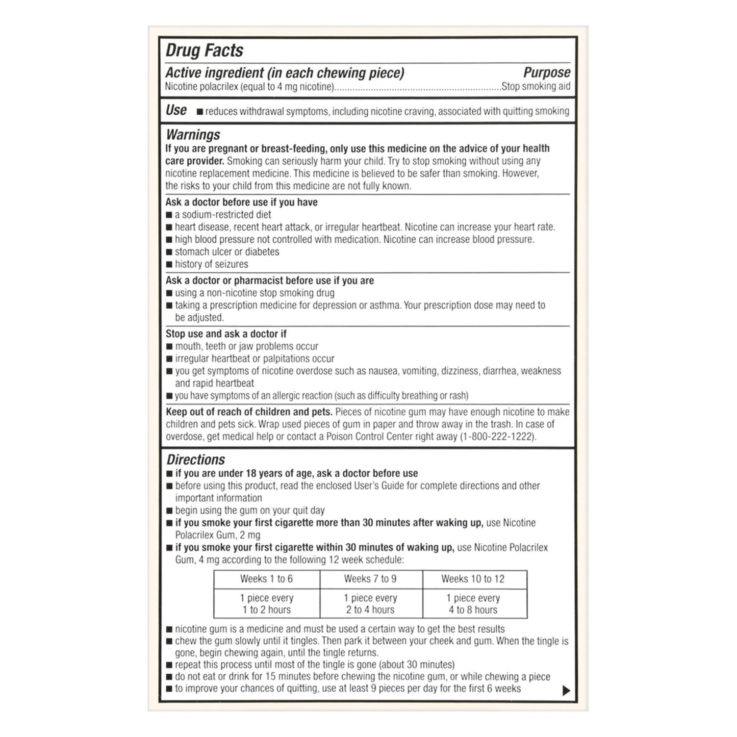 Foster & Thrive™ Stop Smoking Aid 4 mg Strength Gum (1238967_BX)