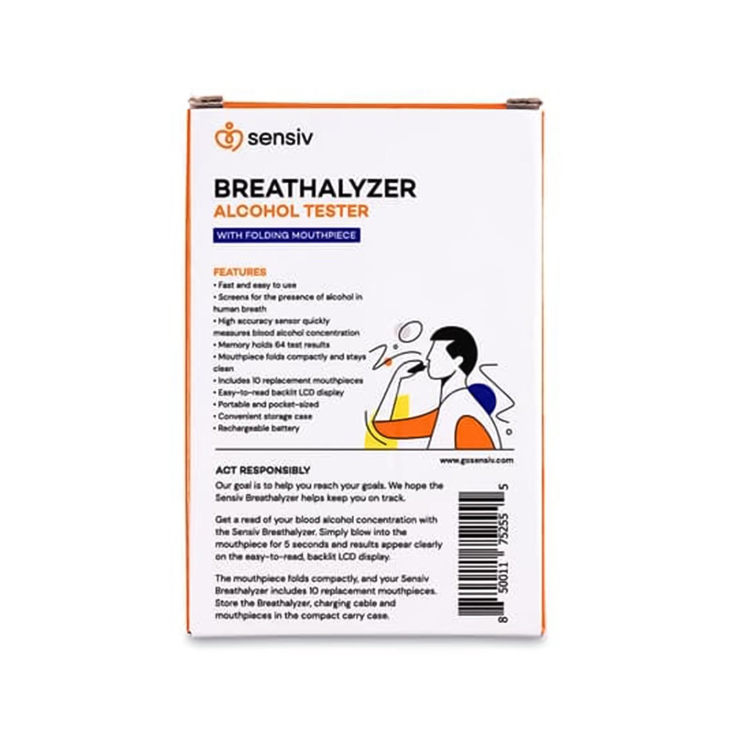 Sensiv Breath Analyzer Non-Regulated (1243952_EA)