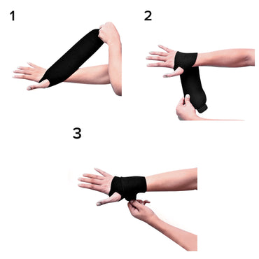 3M™ Futuro™ Sport Wrist Support Wraparound Neoprene / Nylon / Polyester Left or Right Hand Black One Size Fits Most (846861_EA)