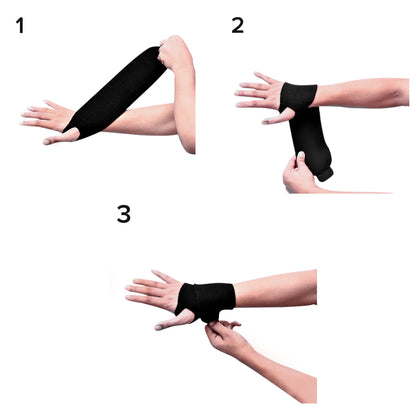3M™ Futuro™ Sport Wrist Support Wraparound Neoprene / Nylon / Polyester Left or Right Hand Black One Size Fits Most (846861_EA)