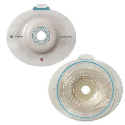 SenSura® Mio Click Ostomy Barrier Trim to Fit, Extended Wear Elastic Adhesive 50 mm Flange Red Code System 5/8 to 1-3/16 Inch Opening (995404_BX)