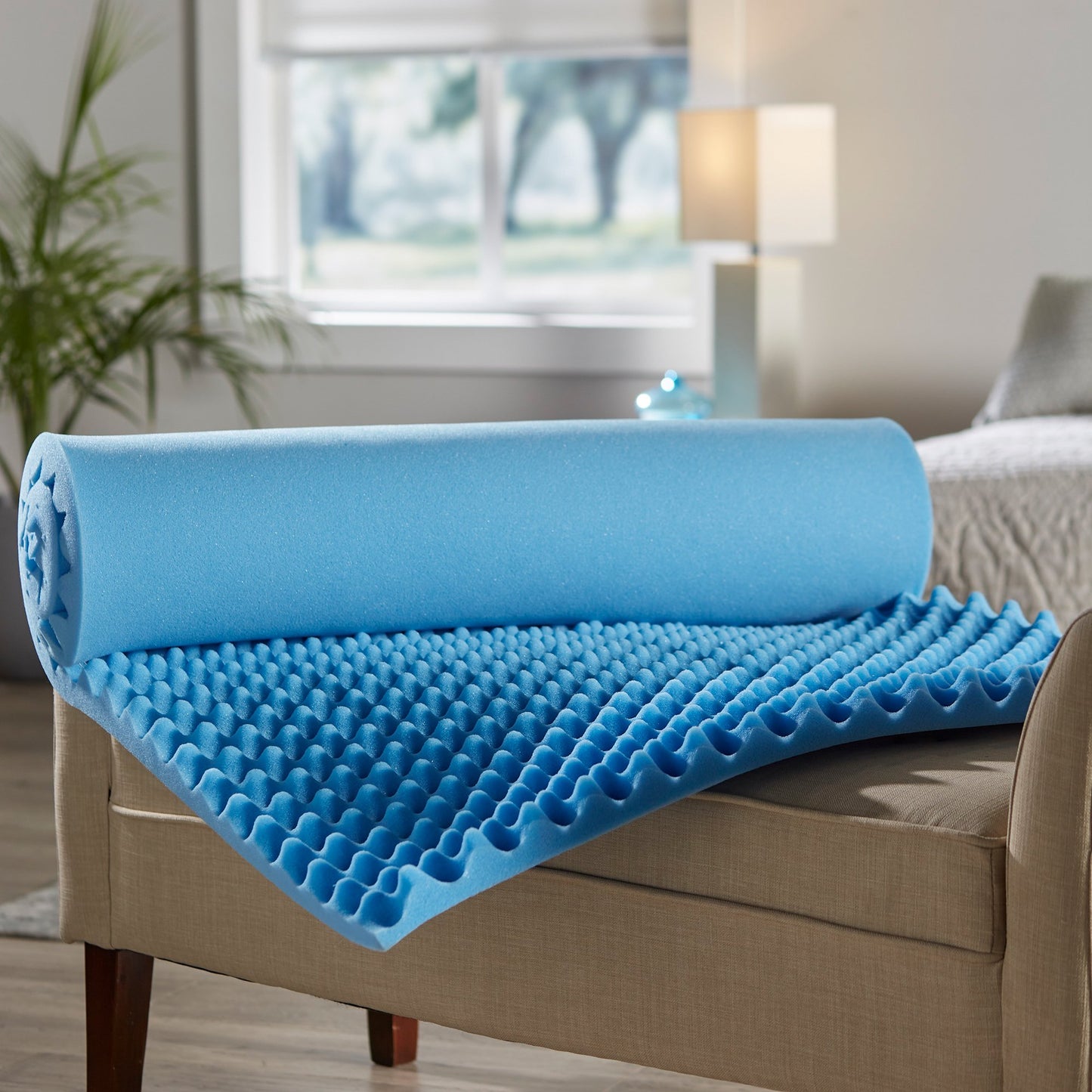 McKesson Mattress Overlay Convoluted Foam 72 L X 33 W X 2 H Inch (929218_CS)