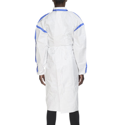 TrueCare Biomedix Chemotherapy Procedure Gown One Size Fits Most White Sterile ASTM F739-12 Disposable (1136418_CT)