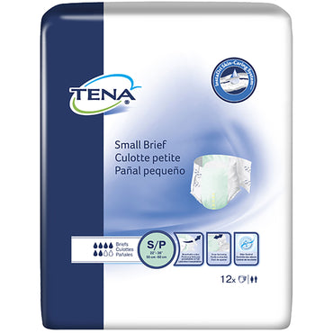 TENA® Small Brief Unisex Adult Incontinence Brief Small Disposable Moderate Absorbency (683242_CS)
