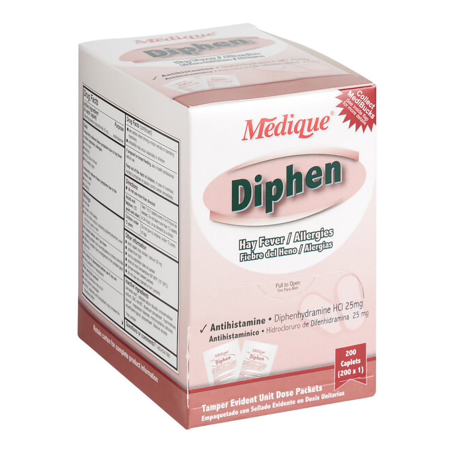 Diphen Allergy Relief 25 mg Strength Tablet 200 per Box (406725_BX)