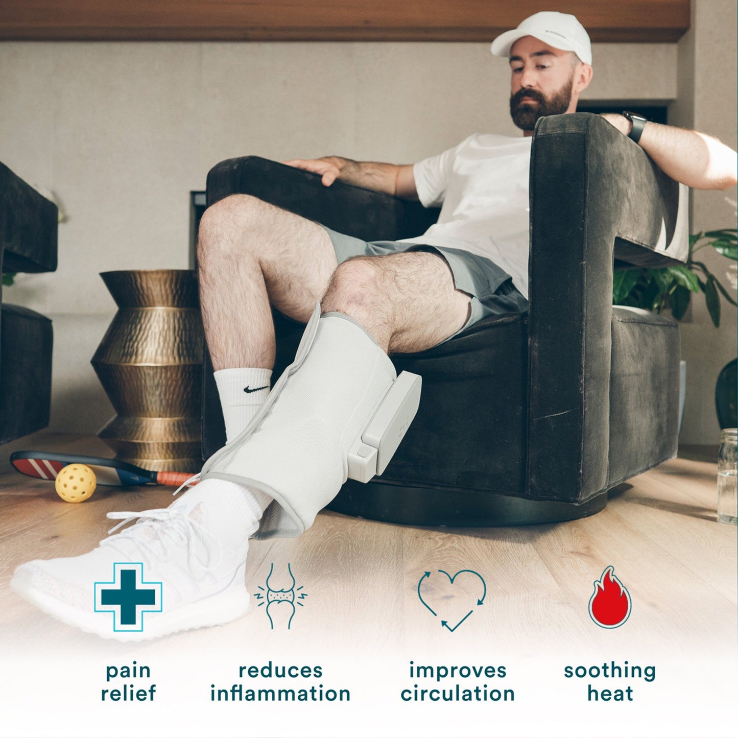 HoMedics® Modulair Compression Wrap Calf Massager with Controller 2.5 X 7.25 X 12.5 Inch (1253806_EA)