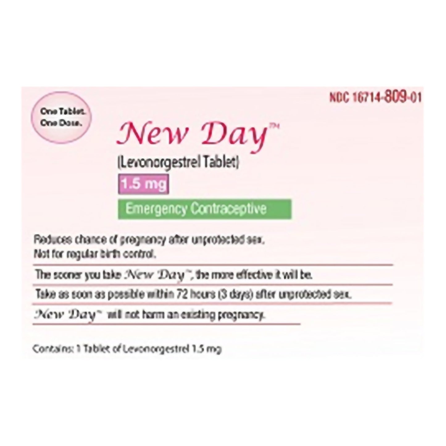 New Day Birth Control Pill New Day (1114675_BT)