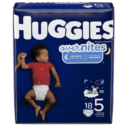 Huggies® Overnites Unisex Baby Diaper Size 5 Disposable Heavy Absorbency (1128665_CS)