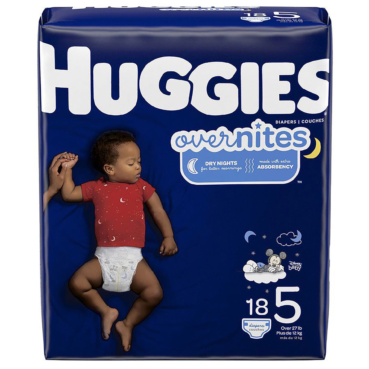 Huggies® Overnites Unisex Baby Diaper Size 5 Disposable Heavy Absorbency (1128665_PK)