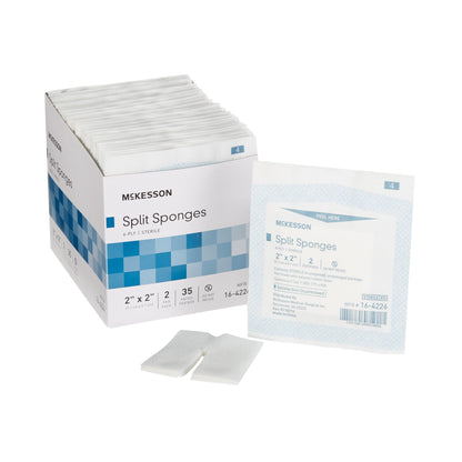 McKesson I.V. Sponge 2 X 2 Inch 6-Ply Sterile 2 per Pack (446055_CS)