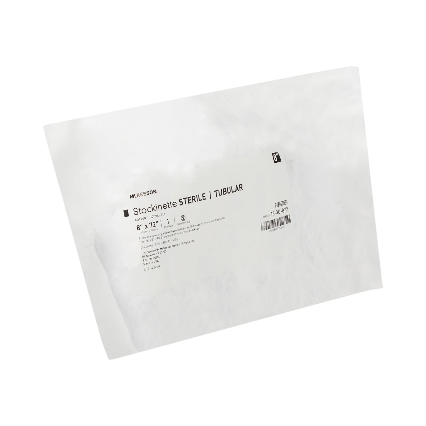 McKesson Surgical Stockinette Tubular 8 X 72 Inch Sterile (457659_EA)
