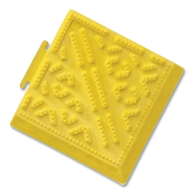 Notrax Cushion-Lok™ Corner and Ramp for Interlocking Tiles, 520, 7/8 in x 6 in W x 6 in L, Corner, Yellow (921-520K0066YL)