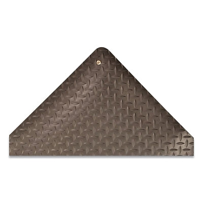 Notrax Diamond Stat™ Non-Slip Anti-Static Mat, 826, 9/16 in x 3 ft W x 12 ft L, Vinyl/PVC, Black, Grounding Cord Included (921-826S0312BL)