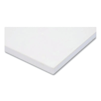 Notrax Plasti-Tuff™ White Plastic Cutting Board, 46, 1/2 in x 12 in W x 18 in L, Rectangular (921-T46S2012WH)
