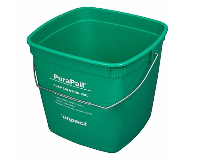 Impact® PuraPail™ 6 Quart Utility Bucket, Green (Cleaning), 12/Case (IMP550614C)