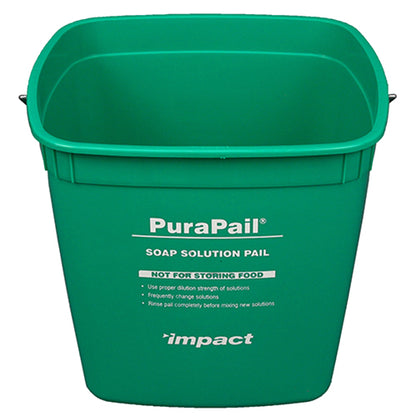 Impact® PuraPail™ 6 Quart Utility Bucket, Green (Cleaning), 12/Case (IMP550614C)