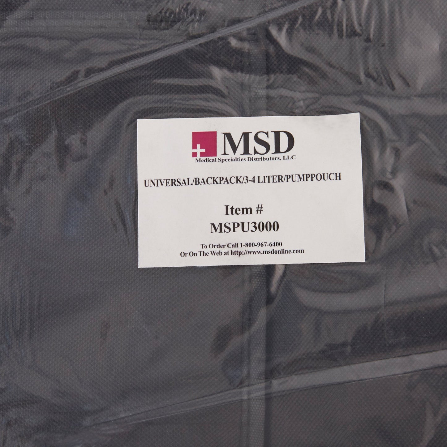 McKesson Feeding Pump Pouch Black, 3000 to 4000 mL, 3 X 12 X 18 Inch (1140271_EA)