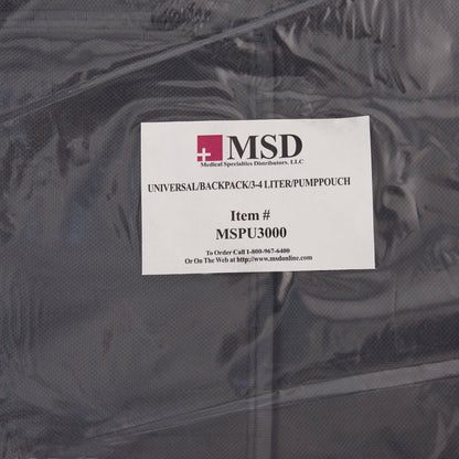 McKesson Feeding Pump Pouch Black, 3000 to 4000 mL, 3 X 12 X 18 Inch (1140271_EA)