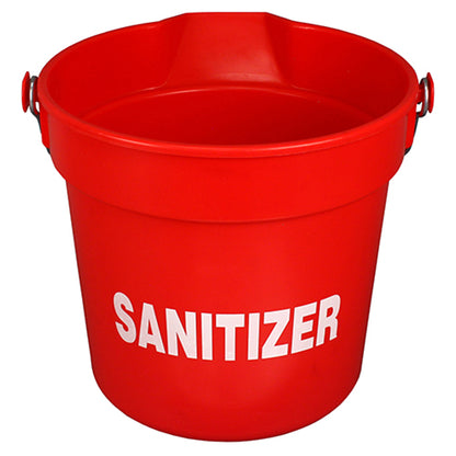 Impact® Deluxe Heavy-Duty 10 Quart Sanitizing Bucket, Red, 12/Case (IMP5510RS)