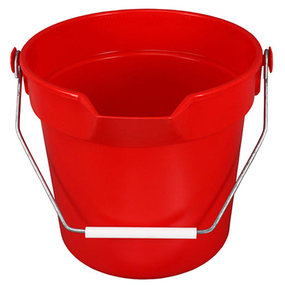 Impact® Deluxe Heavy-Duty 10 Quart Sanitizing Bucket, Red, 12/Case (IMP5510RS)
