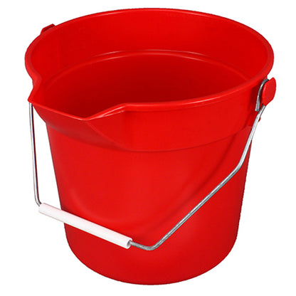 Impact® Deluxe Heavy-Duty 10 Quart Bucket, Red, 12/Case (IMP5510R)