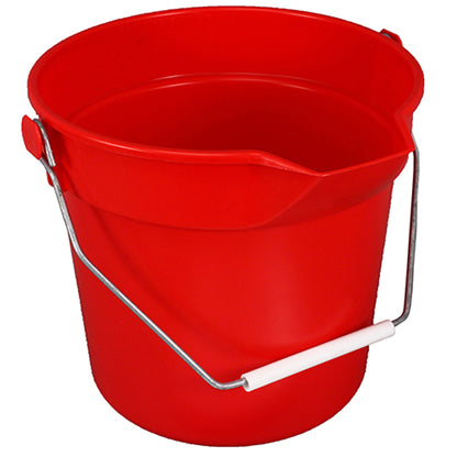 Impact® Deluxe Heavy-Duty 10 Quart Bucket, Red, 12/Case (IMP5510R)