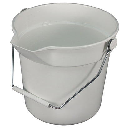 Impact® Deluxe Heavy-Duty 10 Quart Bucket, White, 12/Case (IMP5510W)
