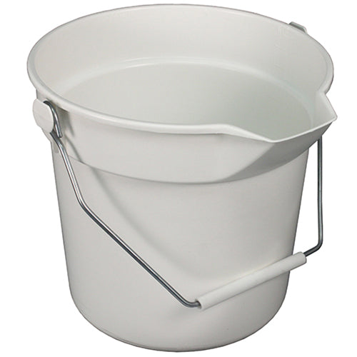Impact® Deluxe Heavy-Duty 10 Quart Bucket, White, 12/Case (IMP5510W)
