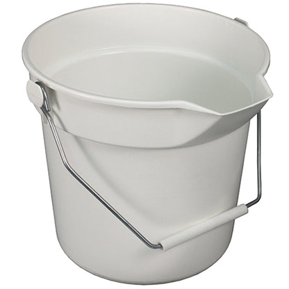 Impact® Deluxe Heavy-Duty 10 Quart Bucket, White, 12/Case (IMP5510W)