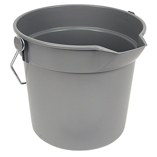 Impact® Deluxe Heavy-Duty 10 Quart Bucket, Gray, 12/Case (IMP5510CT)