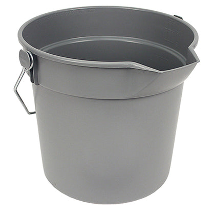 Impact® Deluxe Heavy-Duty 10 Quart Bucket, Gray, 12/Case (IMP5510CT)